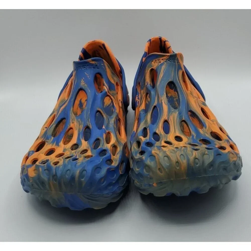 Merrell Hydro Moc Water Shoes Clogs Sandal Orange Blue Men 9 Women 10.5 Unisex